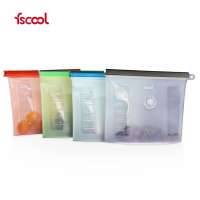 Fscool Newest Microwave Silicone Food Preservation Bag Reusable Keeping Fresh Storage Bag With Week Dial