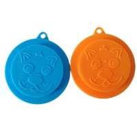 Rreusable  silicone  food   storage  can cover lids for pet