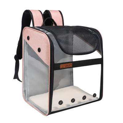 New Small Pet Carrier Backpack  PVC Space Capsule Cat Dog Small Pet Bag  Out Carrier Bag Folding Pet Backpack