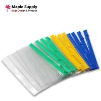 simple waterproof clear pvc pencil bag,pencil pouch wholesale with soft zipper