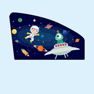 Funny sublimation printing magnetic children's favourite cartoon window car sunshade