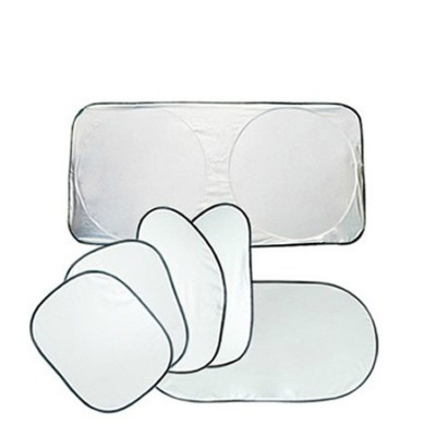 6 piece in 0ne set silver coating sun portable windshield windscreen car window shade car sun shade