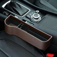 multifunctional leather car gap seat organizer box car pocket