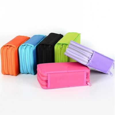 Custom cute 3 layer pencil case school pencil bag